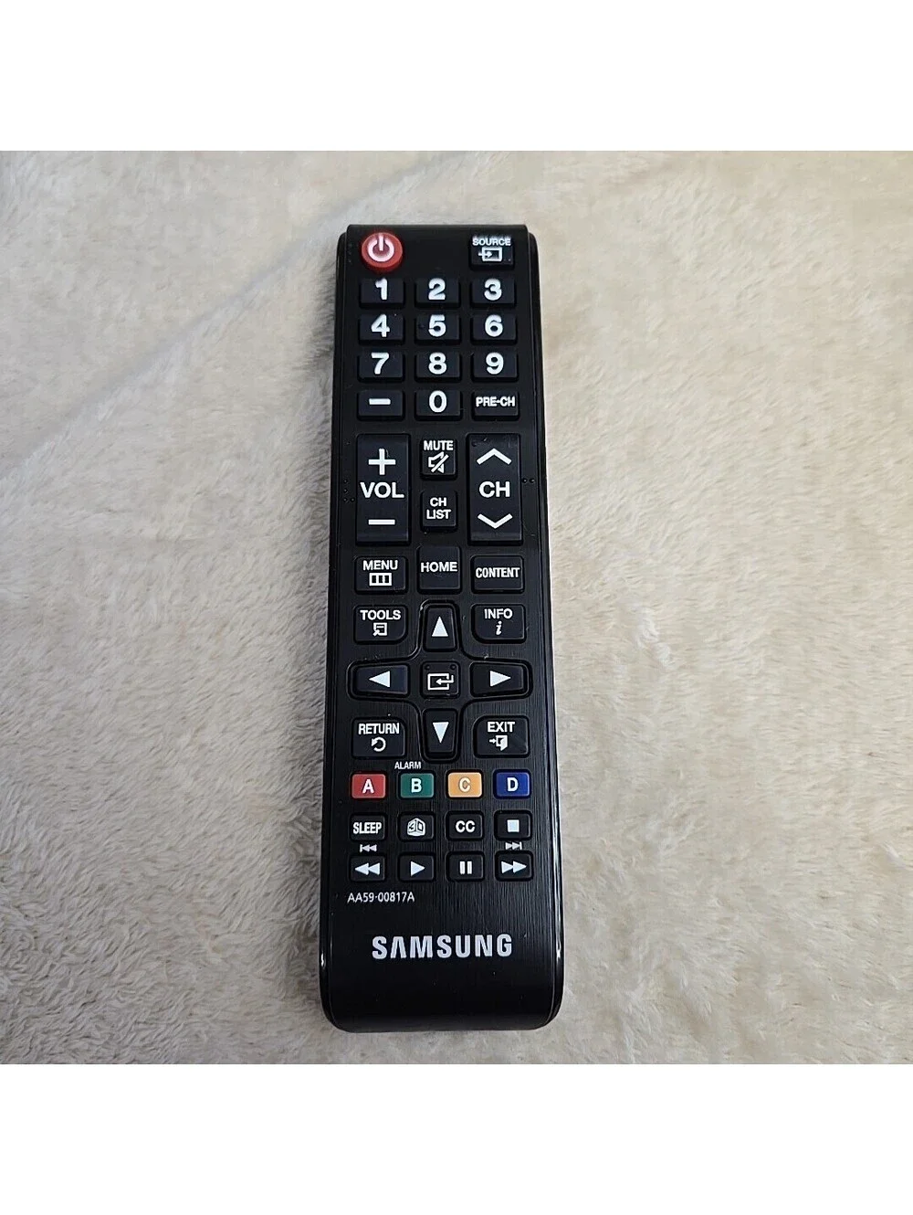 Original TV Remote Control for Samsung HG40NE478 Television (USED) Aa59-00817A